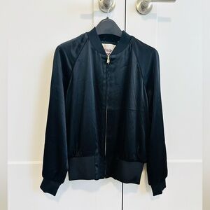 Aritzia Little moon dressy satin bomber jacket size XS new without tags